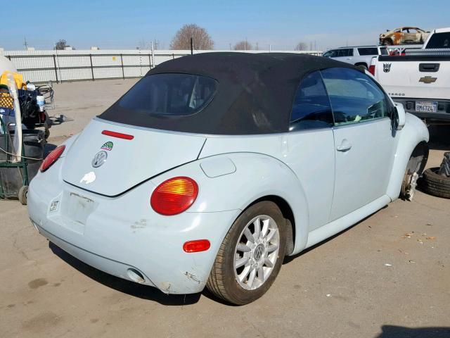 3VWCM21Y94M309015 - 2004 VOLKSWAGEN NEW BEETLE ლურჯი ფოტო 4