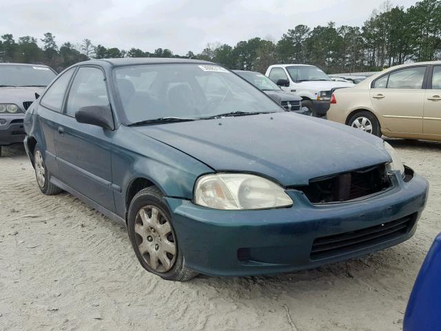 1HGEJ6228YL025261 - 2000 HONDA CIVIC DX GREEN photo 1