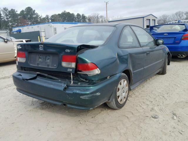 1HGEJ6228YL025261 - 2000 HONDA CIVIC DX GREEN photo 4