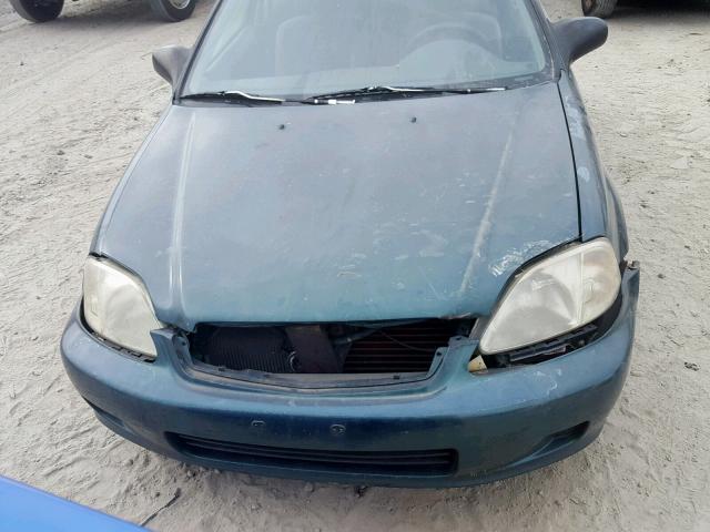 1HGEJ6228YL025261 - 2000 HONDA CIVIC DX GREEN photo 7