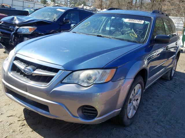 4S4BP60C287318475 - 2008 SUBARU OUTBACK GRAY photo 2