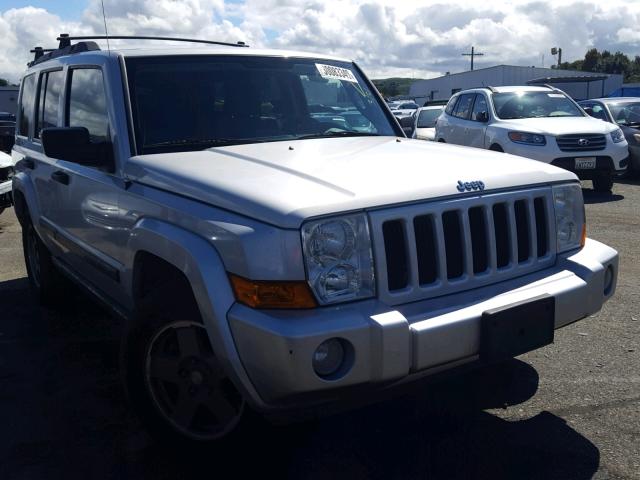1J8HH48N26C133099 - 2006 JEEP COMMANDER SILVER photo 1