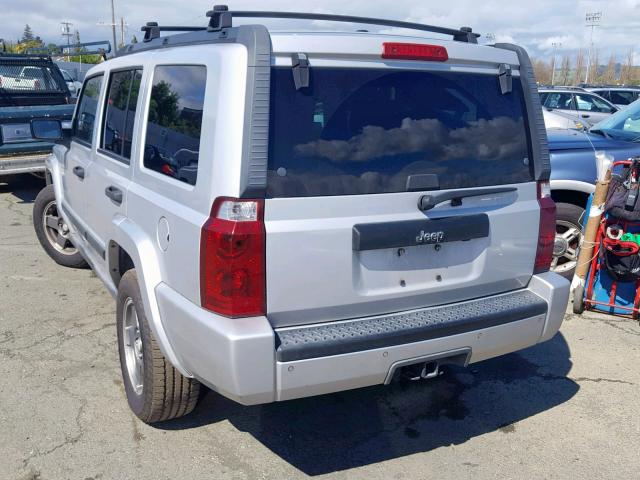 1J8HH48N26C133099 - 2006 JEEP COMMANDER SILVER photo 3