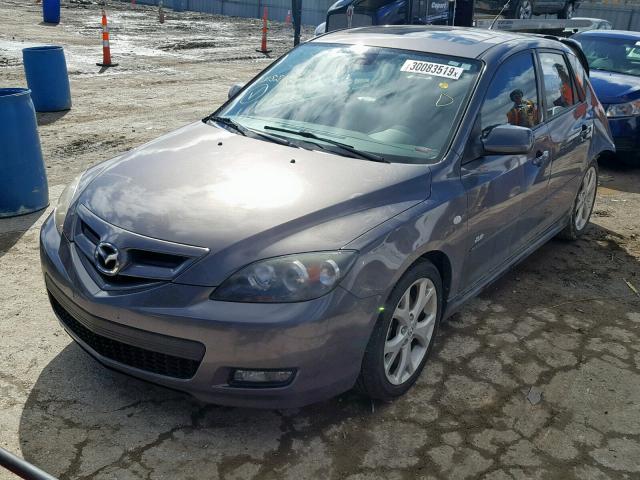 JM1BK343081827124 - 2008 MAZDA 3 HATCHBAC BLUE photo 2