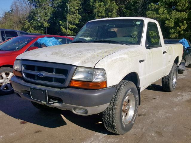 1FTYR10V0YTA58792 - 2000 FORD RANGER WHITE photo 2