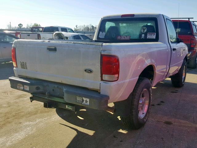 1FTYR10V0YTA58792 - 2000 FORD RANGER WHITE photo 4