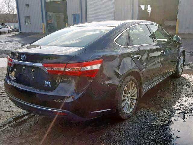 4T1BD1EB1DU003691 - 2013 TOYOTA AVALON HYB BLACK photo 4