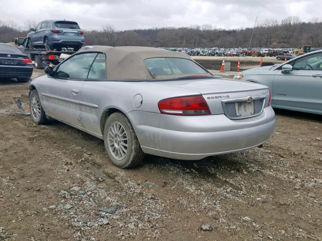 1C3EL55R76N109640 - 2006 CHRYSLER SEBRING TO SILVER photo 3