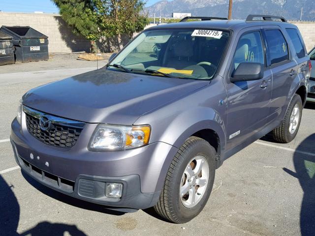 4F2CZ49H28KM12939 - 2008 MAZDA TRIBUTE HY GRAY photo 2