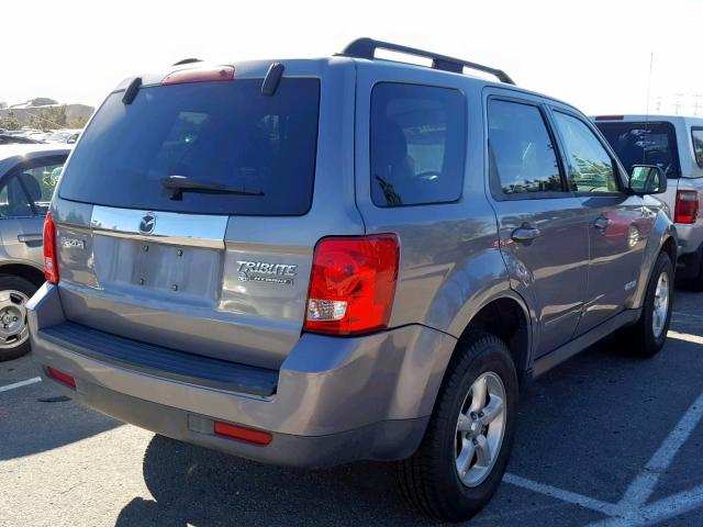 4F2CZ49H28KM12939 - 2008 MAZDA TRIBUTE HY GRAY photo 4