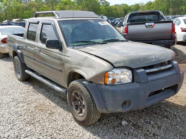 1N6ED27T02C319306 - 2002 NISSAN FRONTIER C GREEN photo 1