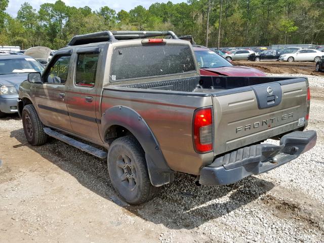 1N6ED27T02C319306 - 2002 NISSAN FRONTIER C GREEN photo 3