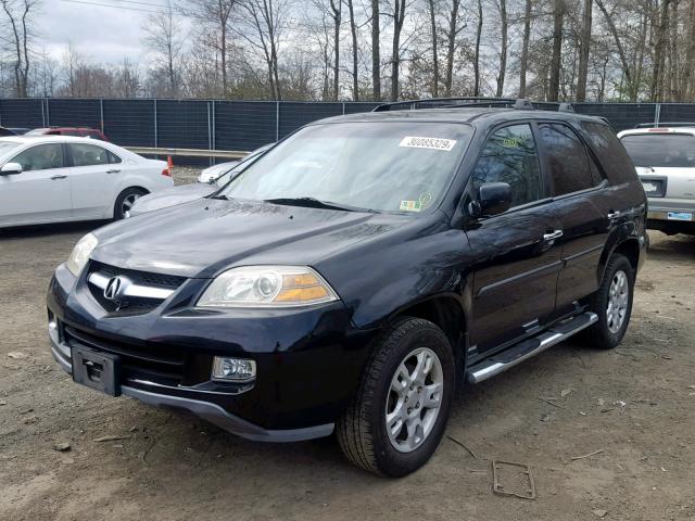 2HNYD18845H505527 - 2005 ACURA MDX TOURIN BLACK photo 2