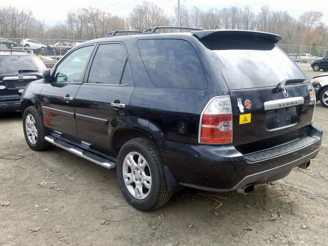 2HNYD18845H505527 - 2005 ACURA MDX TOURIN BLACK photo 3