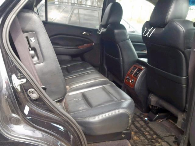 2HNYD18845H505527 - 2005 ACURA MDX TOURIN BLACK photo 6