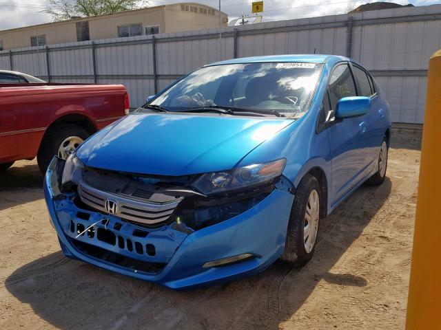 JHMZE2H56BS003642 - 2011 HONDA INSIGHT LX BLUE photo 2