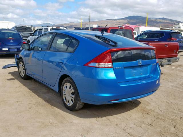 JHMZE2H56BS003642 - 2011 HONDA INSIGHT LX BLUE photo 3