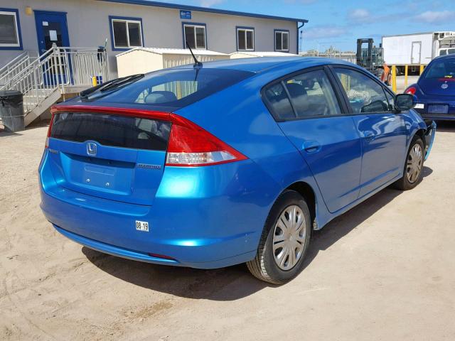 JHMZE2H56BS003642 - 2011 HONDA INSIGHT LX BLUE photo 4