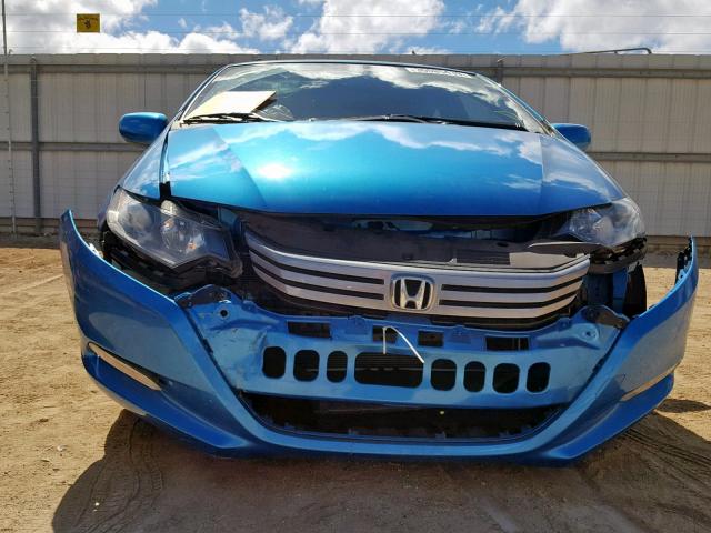 JHMZE2H56BS003642 - 2011 HONDA INSIGHT LX BLUE photo 9