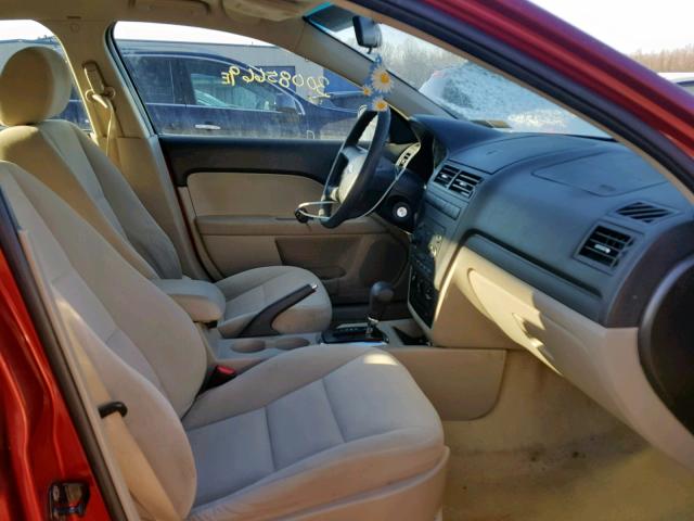 3FAHP06Z27R197337 - 2007 FORD FUSION S RED photo 5
