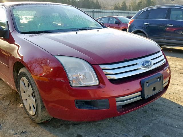 3FAHP06Z27R197337 - 2007 FORD FUSION S RED photo 9