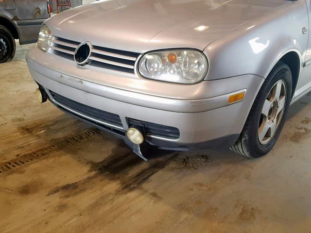 9BWBL61J344014991 - 2004 VOLKSWAGEN GOLF GL GRAY photo 9