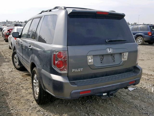 5FNYF28278B001419 - 2008 HONDA PILOT VP GRAY photo 3