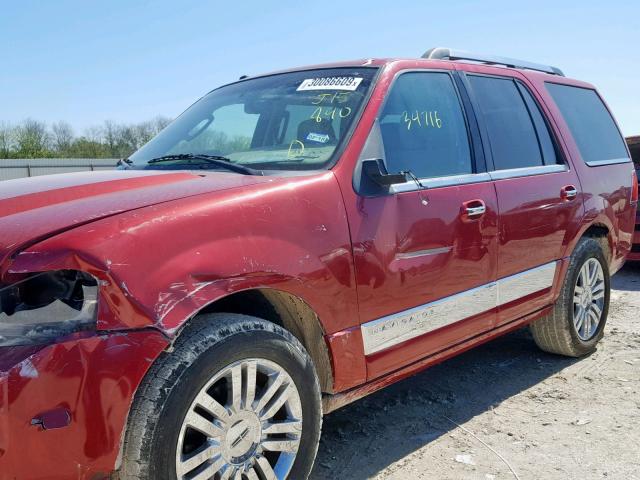 5LMFU27558LJ15840 - 2008 LINCOLN NAVIGATOR 红色 照片 9