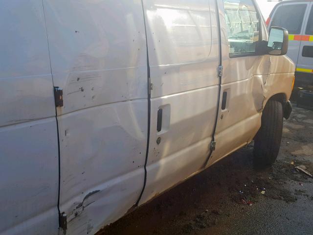 1FTRE14W06HA21695 - 2006 FORD ECONOLINE WHITE photo 9