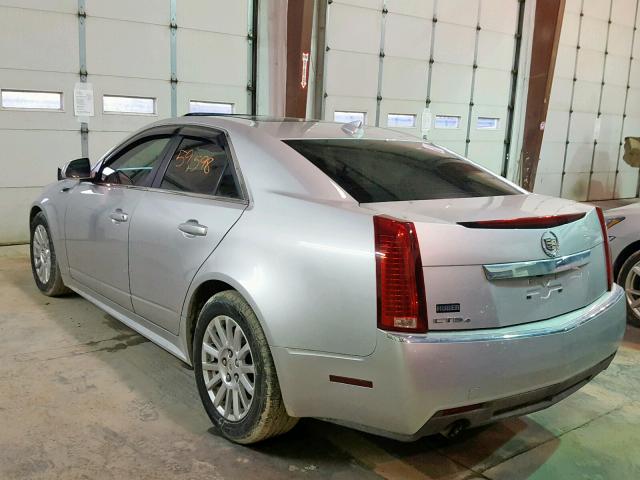 1G6DG5E59D0102873 - 2013 CADILLAC CTS LUXURY SILVER photo 3