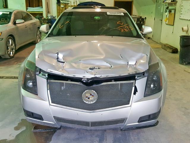 1G6DG5E59D0102873 - 2013 CADILLAC CTS LUXURY SILVER photo 9