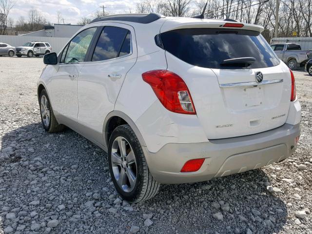 KL4CJCSB2DB070212 - 2013 BUICK ENCORE WHITE photo 3