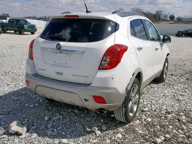 KL4CJCSB2DB070212 - 2013 BUICK ENCORE WHITE photo 4