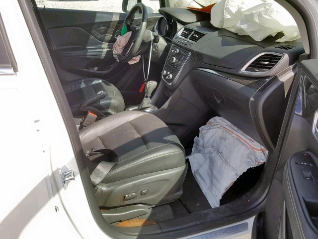 KL4CJCSB2DB070212 - 2013 BUICK ENCORE WHITE photo 5