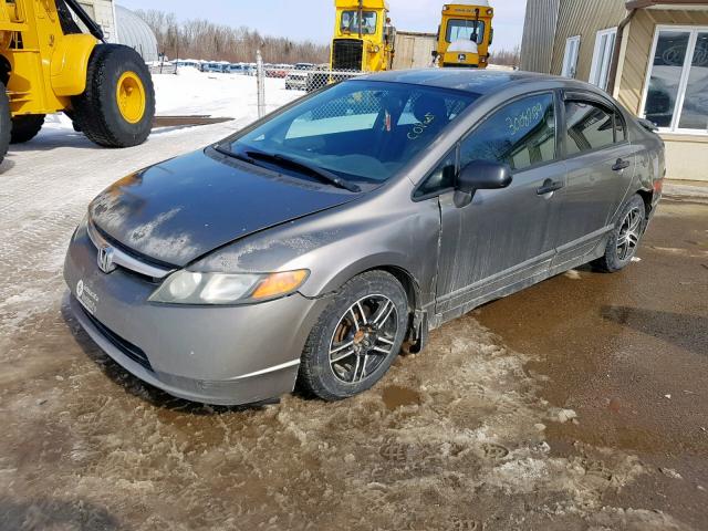 2HGFA15207H043297 - 2007 HONDA CIVIC DX GRAY photo 1