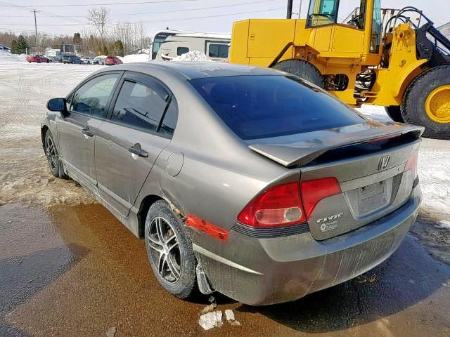 2HGFA15207H043297 - 2007 HONDA CIVIC DX GRAY photo 3