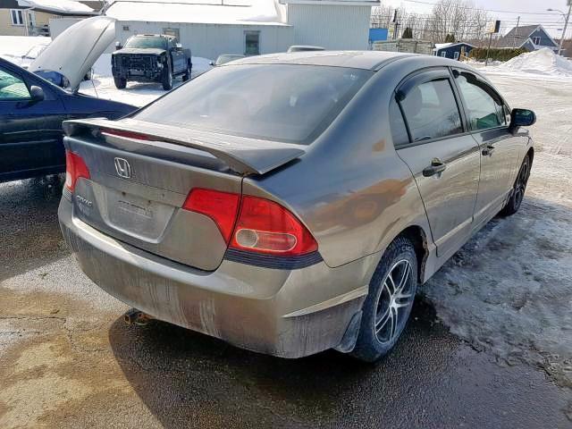 2HGFA15207H043297 - 2007 HONDA CIVIC DX GRAY photo 4