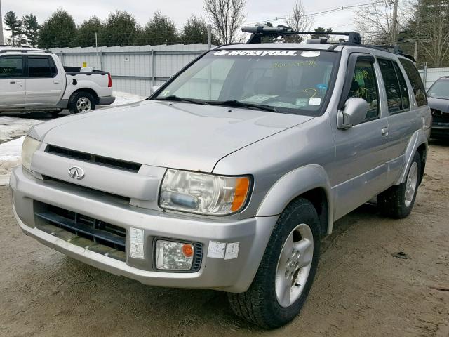 JNRDR09Y73W300667 - 2003 INFINITI QX4 GRAY photo 2