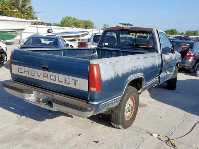 1GCDK14K7LE109267 - 1990 CHEVROLET GMT-400 K1 BLUE photo 4