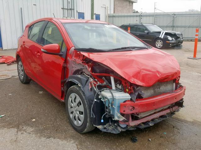 JTDKDTB30D1042786 - 2013 TOYOTA PRIUS C RED photo 1