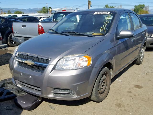 KL1TD5DE0BB169292 - 2011 CHEVROLET AVEO LS GRAY photo 2