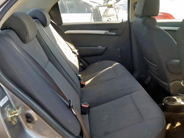 KL1TD5DE0BB169292 - 2011 CHEVROLET AVEO LS GRAY photo 6