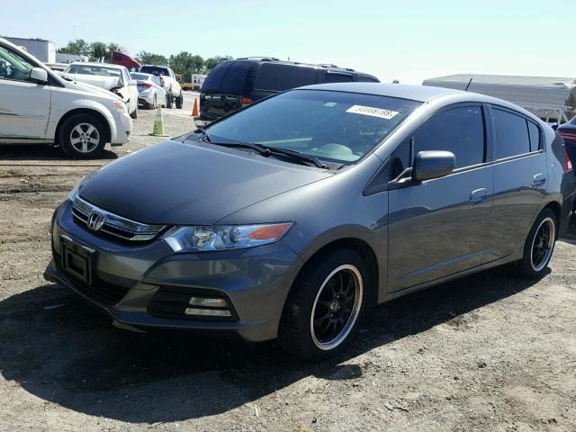 JHMZE2H5XCS002365 - 2012 HONDA INSIGHT LX GRAY photo 2