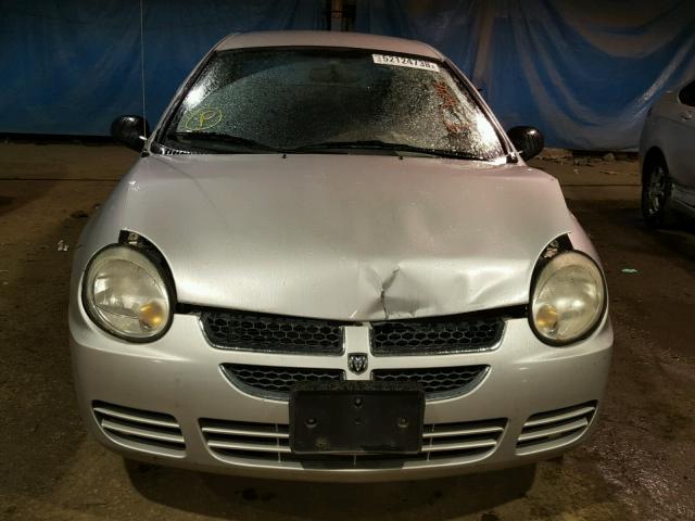 1B3ES26C64D604309 - 2004 DODGE NEON BASE SILVER photo 9