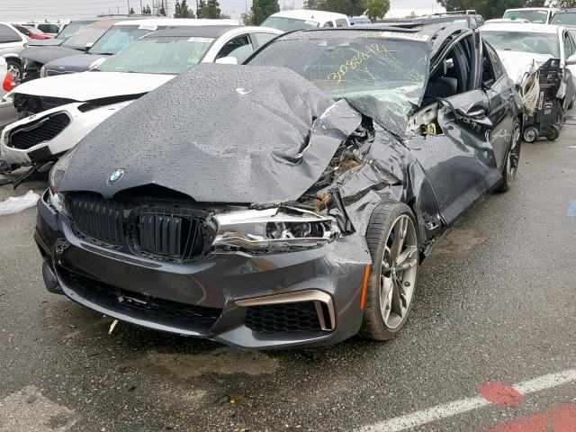 WBAJB9C51JB036969 - 2018 BMW M550XI CHARCOAL photo 2