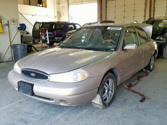 1FAFP6634WK196148 - 1998 FORD CONTOUR LX TAN photo 2