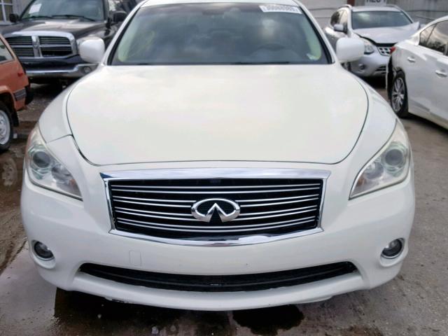 JN1BY1AR7BM373460 - 2011 INFINITI M37 X WHITE photo 9