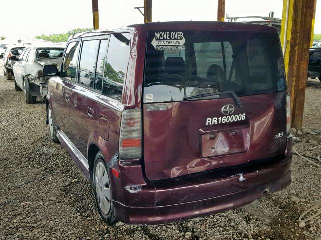 JTLKT324854028943 - 2005 TOYOTA SCION XB 紫色 照片 3