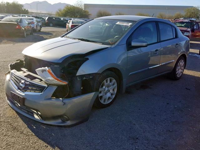 3N1AB6APXAL646375 - 2010 NISSAN SENTRA 2.0 SILVER photo 2