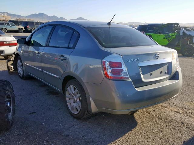 3N1AB6APXAL646375 - 2010 NISSAN SENTRA 2.0 SILVER photo 3